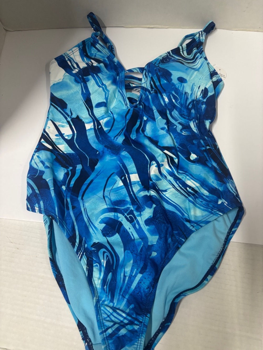Blue Marble One-Piece Swimsuit - Women's Swim